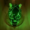 Neon Green Skeleton Skull Mask – 3D Printed Cosplay Mask